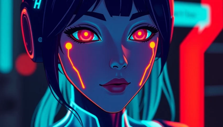 AI girlfriend engaging in realistic, unfiltered chat with expressive digital anime character, emphasizing intimacy and personalization for users seeking NSFW interactions.